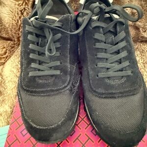 Women's Black Suede Sneakers